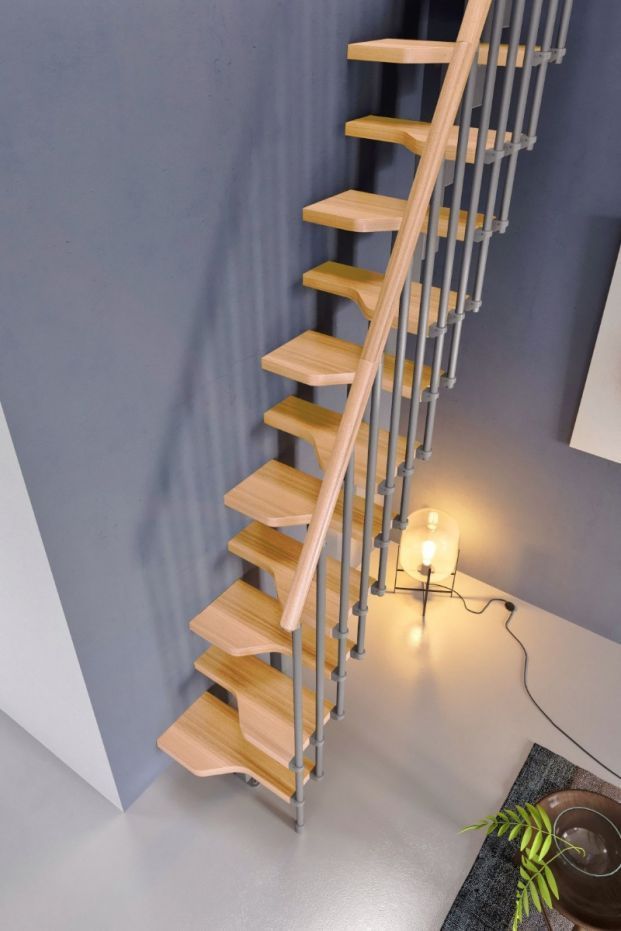 Space Saver Staircase Type "Mini" Beech (Straight)