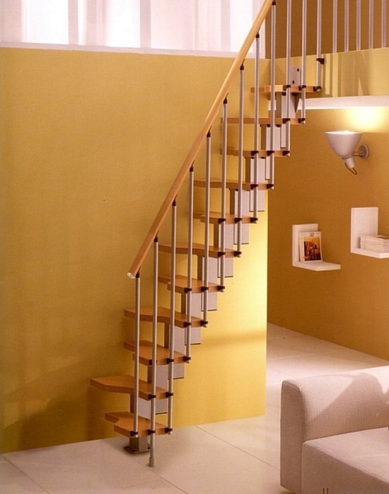 Space Saver Staircase Type "Mini" Beech (Straight)