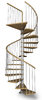 Spiral Staircase Type "Capri XXL" Natural Beech